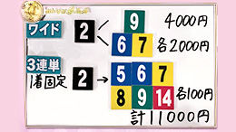 みんなのKEIBA みんなの夢馬券 細江純子 馬券画像