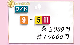 みんなのKEIBA みんなの夢馬券 橋本マナミ 馬券画像