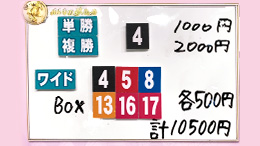 みんなのKEIBA みんなの夢馬券 細江純子 馬券画像