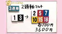 みんなのKEIBA みんなの夢馬券 細江純子 馬券画像