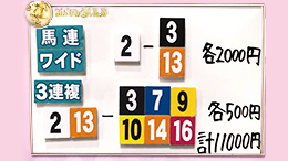 みんなのKEIBA みんなの夢馬券 細江純子 馬券画像