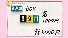 みんなのKEIBA みんなの夢馬券 優木まおみ 馬券画像