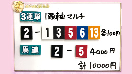 みんなのKEIBA みんなの夢馬券 小嶋陽菜 馬券画像