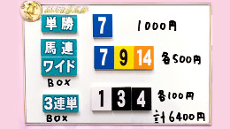 みんなのKEIBA みんなの夢馬券 細江純子 馬券画像