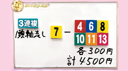 みんなのKEIBA みんなの夢馬券 高田秋 馬券画像