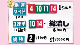 みんなのKEIBA みんなの夢馬券 細江純子 馬券画像