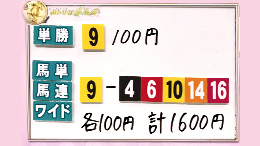 みんなのKEIBA みんなの夢馬券 井崎脩五郎 馬券画像