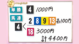 みんなのKEIBA みんなの夢馬券 井崎脩五郎 馬券画像