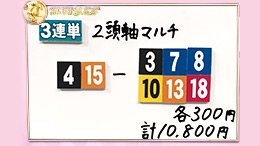 みんなのKEIBA みんなの夢馬券 松木安太郎 馬券画像