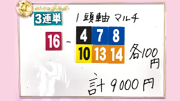 みんなのKEIBA みんなの夢馬券 佐々木主浩 馬券画像