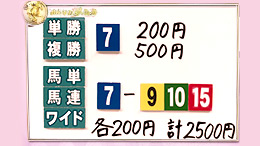 みんなのKEIBA みんなの夢馬券 井崎脩五郎 馬券画像