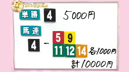 みんなのKEIBA みんなの夢馬券 鷲見玲奈 馬券画像