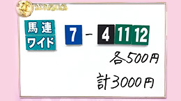 みんなのKEIBA みんなの夢馬券 井崎脩五郎 馬券画像