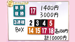 みんなのKEIBA みんなの夢馬券 細江純子 馬券画像