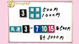 みんなのKEIBA みんなの夢馬券 井崎脩五郎 馬券画像