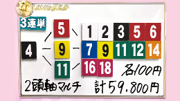 みんなのKEIBA みんなの夢馬券 山本昌 馬券画像