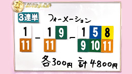 みんなのKEIBA みんなの夢馬券 ほのか 馬券画像