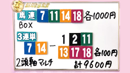 みんなのKEIBA みんなの夢馬券 細江純子 馬券画像