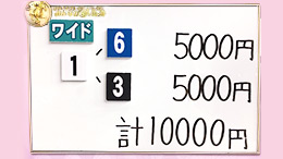 みんなのKEIBA みんなの夢馬券 橋本マナミ 馬券画像