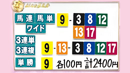 みんなのKEIBA みんなの夢馬券 井崎脩五郎 馬券画像