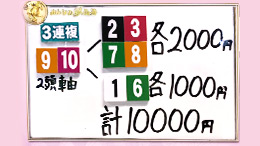 みんなのKEIBA みんなの夢馬券 井森美幸 馬券画像