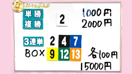 みんなのKEIBA みんなの夢馬券 細江純子 馬券画像