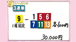 みんなのKEIBA みんなの夢馬券 松中信彦 馬券画像