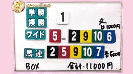 みんなのKEIBA みんなの夢馬券 細江純子 馬券画像