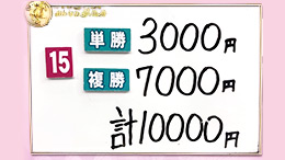 みんなのKEIBA みんなの夢馬券 細江純子 馬券画像