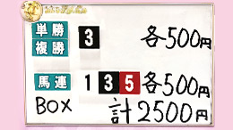 みんなのKEIBA みんなの夢馬券 井崎脩五郎 馬券画像