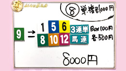 みんなのKEIBA みんなの夢馬券 細江純子 馬券画像