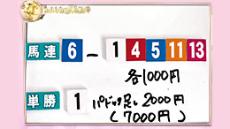 みんなのKEIBA みんなの夢馬券 細江純子 馬券画像