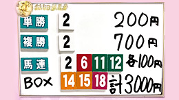 みんなのKEIBA みんなの夢馬券 井崎脩五郎 馬券画像