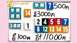 みんなのKEIBA みんなの夢馬券 細江純子 馬券画像