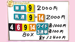 みんなのKEIBA みんなの夢馬券 細江純子 馬券画像