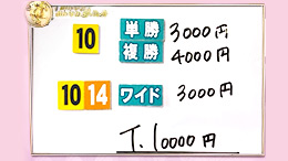 みんなのKEIBA みんなの夢馬券 細江純子 馬券画像