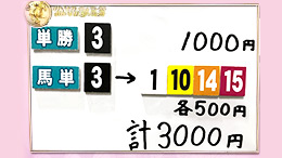 みんなのKEIBA みんなの夢馬券 井崎脩五郎 馬券画像