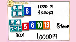 みんなのKEIBA みんなの夢馬券 細江純子 馬券画像