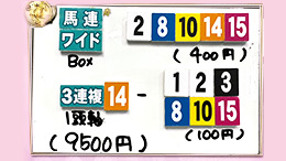 みんなのKEIBA みんなの夢馬券 細江純子 馬券画像