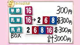 みんなのKEIBA みんなの夢馬券 井崎脩五郎 馬券画像