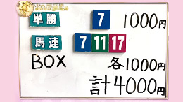 みんなのKEIBA みんなの夢馬券 井崎脩五郎 馬券画像