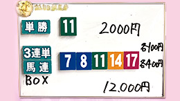 みんなのKEIBA みんなの夢馬券 細江純子 馬券画像