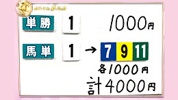 みんなのKEIBA みんなの夢馬券 井崎脩五郎 馬券画像