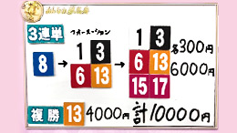 みんなのKEIBA みんなの夢馬券 稲村亜美 馬券画像