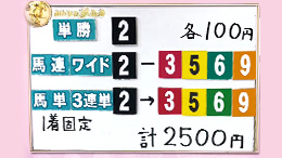 みんなのKEIBA みんなの夢馬券 井崎脩五郎 馬券画像