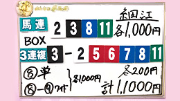 みんなのKEIBA みんなの夢馬券 細江純子 馬券画像