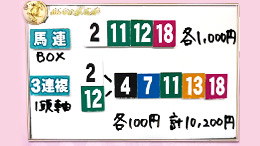 みんなのKEIBA みんなの夢馬券 細江純子 馬券画像