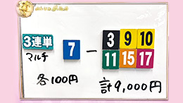 みんなのKEIBA みんなの夢馬券 橋本マナミ 馬券画像