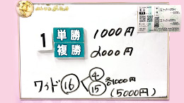 みんなのKEIBA みんなの夢馬券 細江純子 馬券画像