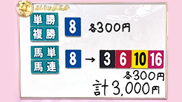みんなのKEIBA みんなの夢馬券 井崎脩五郎 馬券画像